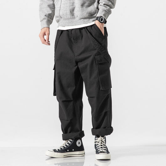 Pantalones Overol con Tirantes Estilo Americano para Hombre - Image 8