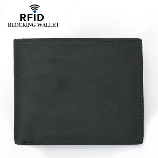 Billetera Bifold de Cuero Retro para Hombre con Protección RFID - Image 2