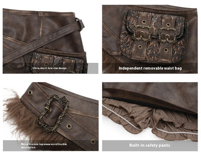 Bolsa Cintura Estilo Vintage Maillard - Diseño Clásico con Funcionalidad Moderna - Image 12