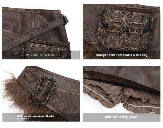 Bolsa Cintura Estilo Vintage Maillard - Diseño Clásico con Funcionalidad Moderna - Image 12