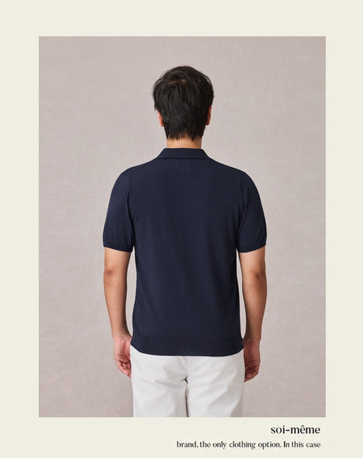 Polo Tejido Elástico Manga Corta para Hombre - Image 24