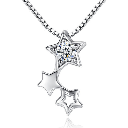 Collar Colgante Estrella Hueca - Diseño Minimalista de Personalidad - Image 4