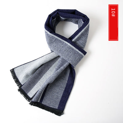 Bufanda de Cachemira Extendida Versátil para Hombre - Image 43