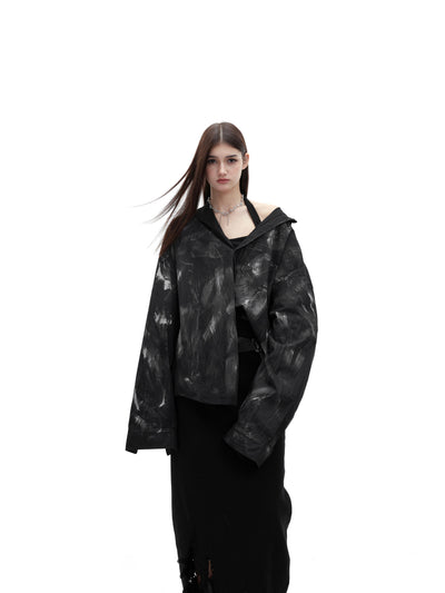 Camisa Oversized Deslavada con Textura Brushed - Estilo Industrial - Image 2