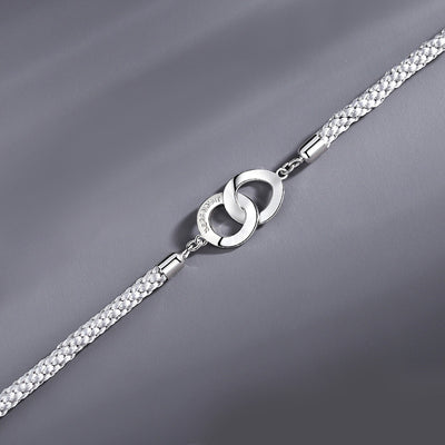 Pulsera de Plata Entrelazada para Parejas - Conexión Infinita - Image 6