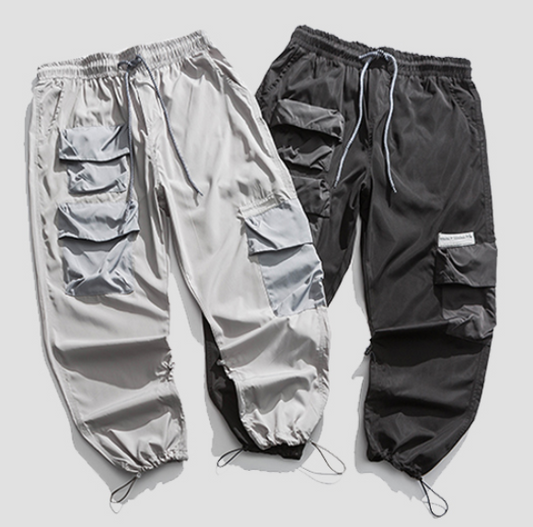 Pantalones Casuales Versátiles con Múltiples Bolsillos - Estilo Japonés Moderno