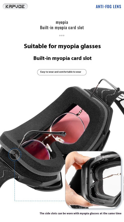 Gafas de Espejo Deportivas Antideslizantes de Doble Capa para Nieve - Image 25