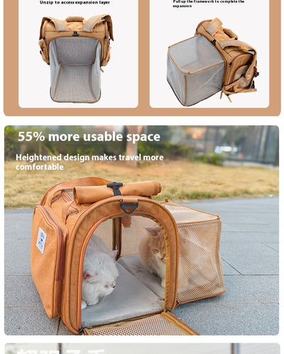 Carpa Portátil Tipo Mochila para Gato - Ligera y Expandible - Image 8