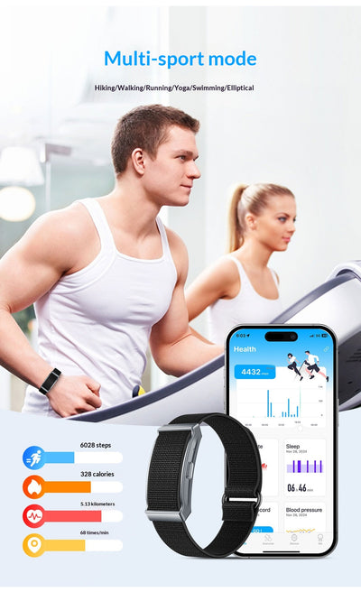 Pulsera Inteligente sin Pantalla para Monitoreo de Frecuencia Cardíaca, Oxígeno y Temperatura - Image 18