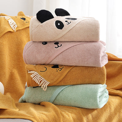Toalla de Baño Infantil Acolchada con Capucha - Algodón Absorbente Diseño Cartoon - Image 5