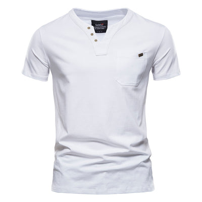 Camiseta Deportiva Slim Fit de Algodón con Bolsillo para Hombre - Image 21