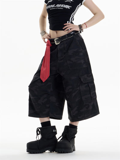 Pantalones Cortos de Trabajo Camuflaje con Múltiples Bolsillos - Image 20