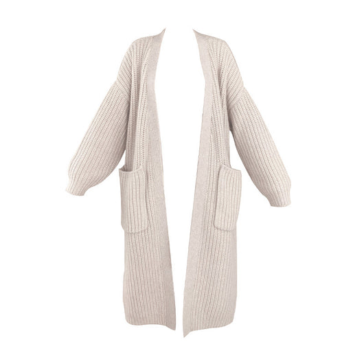 Cardigan Tejido Grueso Midi Versátil para Mujer - Image 11