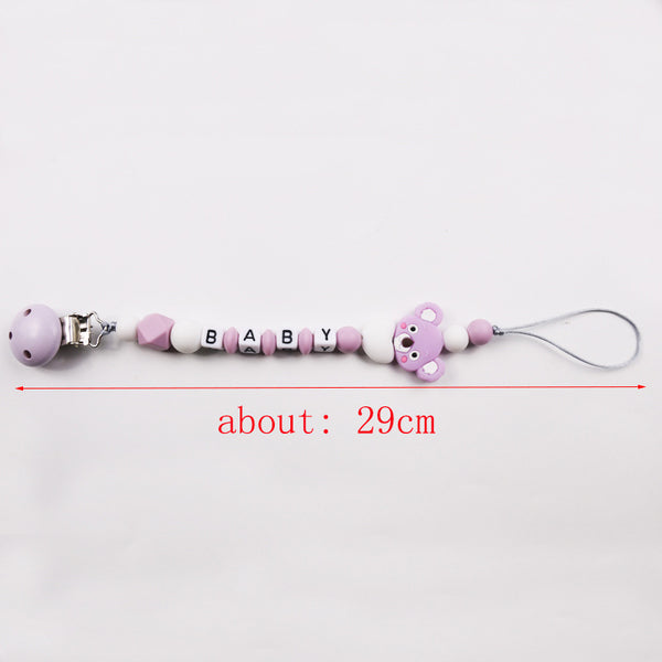 Cadena Protectora de Chupete de Silicona Suave para Bebés