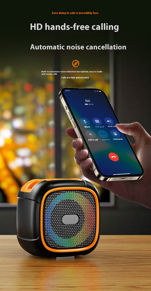 Parlante Bluetooth Portátil con Luces LED para Exteriores - Image 19