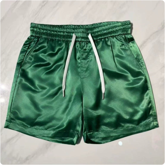 Shorts Casuales de Verano para Hombre - Cintura Elástica y Cordón Ajustable