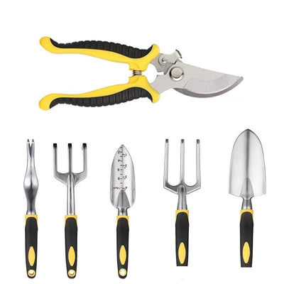 Juego de 8 Herramientas de Jardín en Aleación de Aluminio con Mango Ergonómico - Image 6