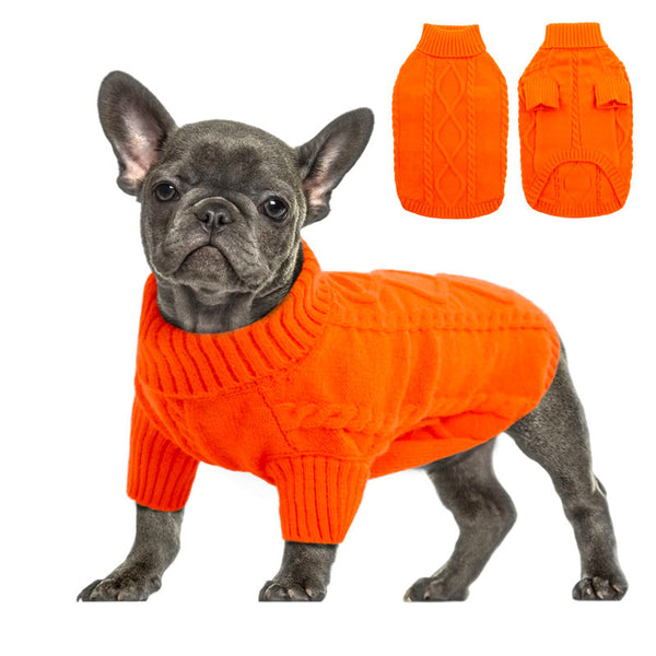 Suéter Tipo Cuello Alto para Perros - Ropa de Otoño e Invierno