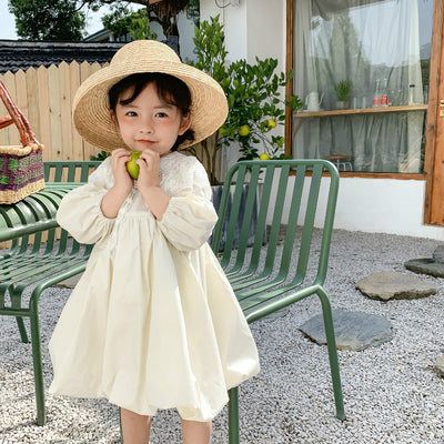 Vestido de Princesa con Mangas Abullonadas para Niña en Cumpleaños - Image 3