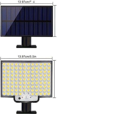 Luz Solar LED Dividida 106LED Exterior Impermeable con Sensor de Movimiento - Image 2