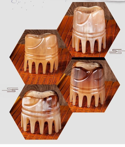 Peine Masajeador de Cuerno para Cabello y Cuero Cabelludo - Image 12