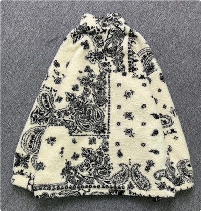 Chaqueta Suéter de Cordero con Cuello Mao Holgado - Image 8
