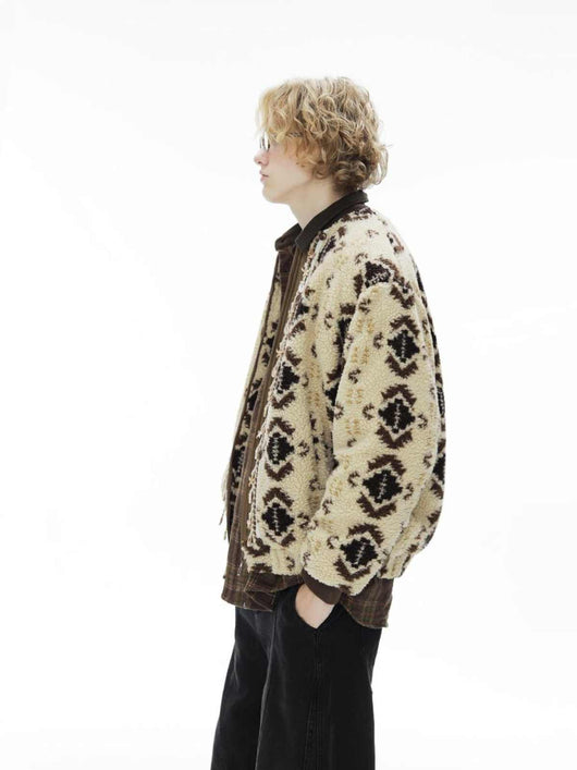 Chaqueta de Lana de Cordero Gruesa con Forro Polar para Hombre - Image 3