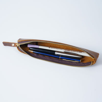 Estuche Portalápices de Cuero Genuino Estilo Retro - Image 4