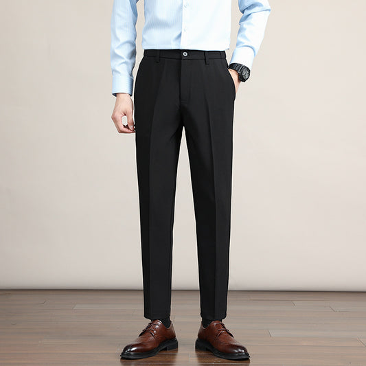 Pantalón de Vestir Hombre Coreano Corte Drop-crotch Tendencia