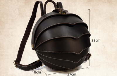 Mochila de Cuero Vintage Beetle con Personalidad Creativa - Image 8