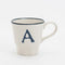 Taza de Cerámica Nórdica Retro con Letras - Taza para Café y Agua