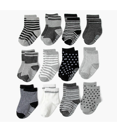 Calcetines Antideslizantes de Algodón con Lunares para Niños - Image 21