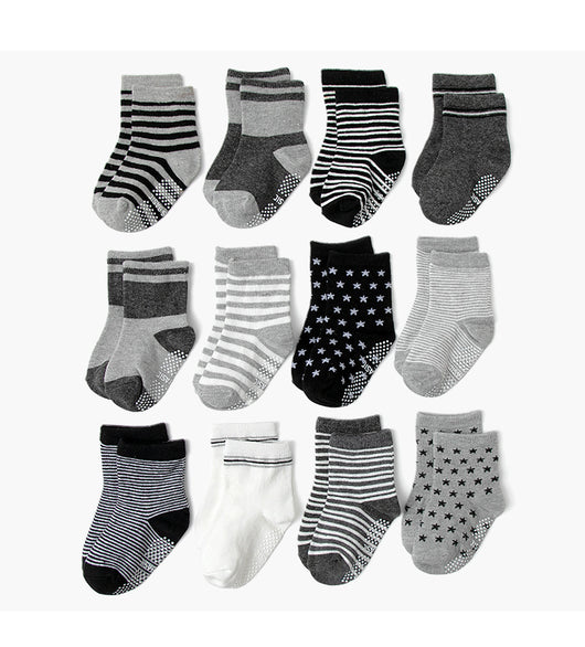 Calcetines Antideslizantes de Algodón con Lunares para Niños - Image 21