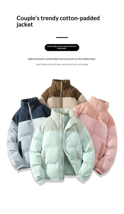 Abrigo Acolchado Unisex de Cuello Alto para Invierno - Image 25