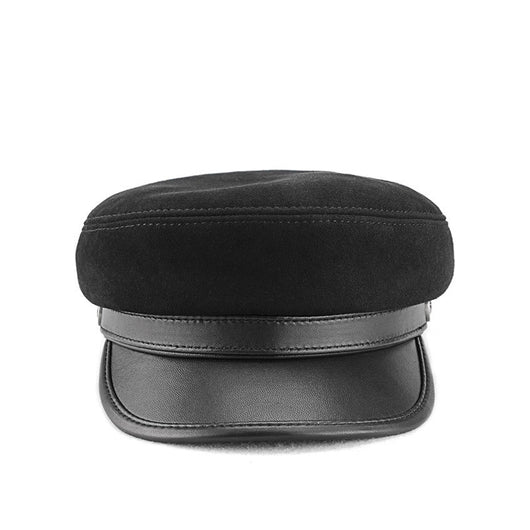Gorra Retro Vintage de Gamuza y Lana con Visera - Estilo Británico Clásico - Image 4