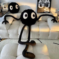 Peluche Decorativo Sofá Carbón Negro - Muñeco Trendy para Dormitorio y Fotos