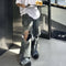 Jeans Retro Rotos Hombre con Textura Desgastada y Pliegues Vintage