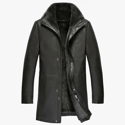 Chaqueta de Cuero Premium para Hombre con Forro Polar Grueso - Image 14