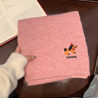 Bufanda Térmica Infantil con Bordado de Cachorro - Diseño Adorable para Otoño e Invierno - Image 10