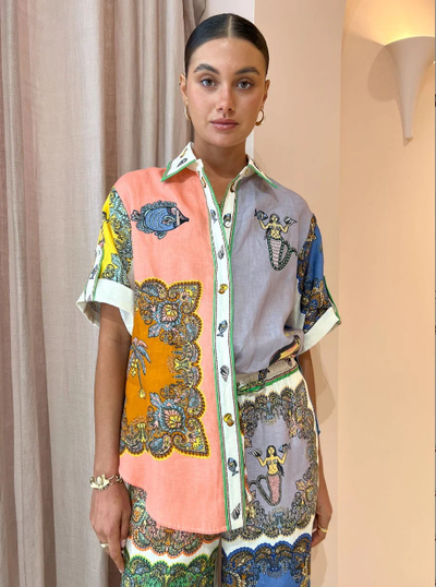 Camisa Fresca de Algodón y Lino - Manga Tres Cuartos para Verano - Image 10