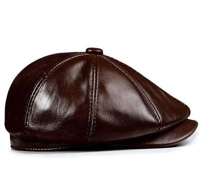 Boina Vintage de Cuero Octagonal para Hombre - Image 11
