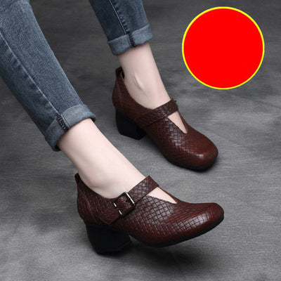 Zapatos Retro de Punta Cuadrada para Mujer - Colección Verano - Image 13