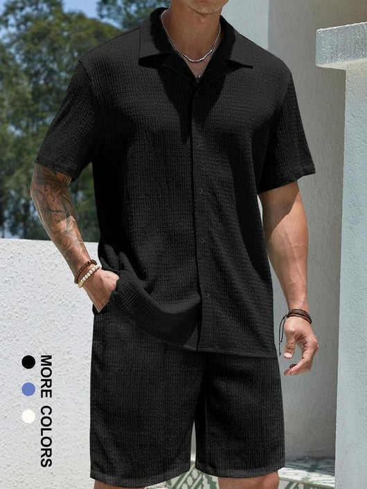 Conjunto Deportivo Hombre: Camisa y Shorts de Color Sólido - Image 8