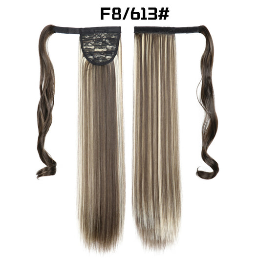 Cola de Caballo Extensible con Velcro - Cabello Liso Europeo - Image 24