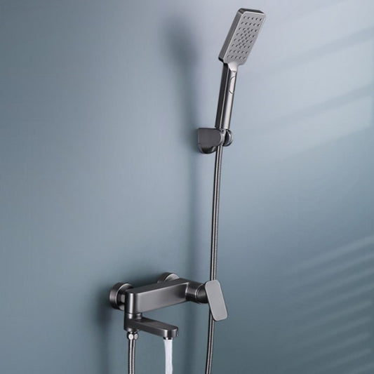 Conjunto de Ducha Giratorio de Cobre Elevable con Soporte de Pared
