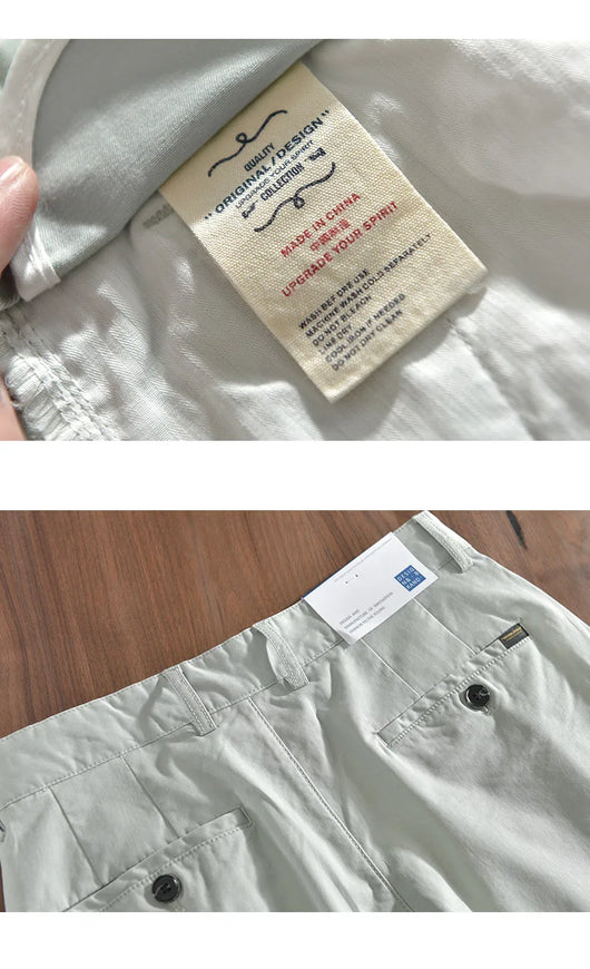 Pantalones Casuales de Algodón para Hombre - Corte 3/4 Clásico - Image 19