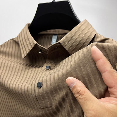 Camisa Fresca de Seda de Hielo para Hombre - Manga Corta Transpirable