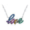 Collar de Strass Multicolor Brillante