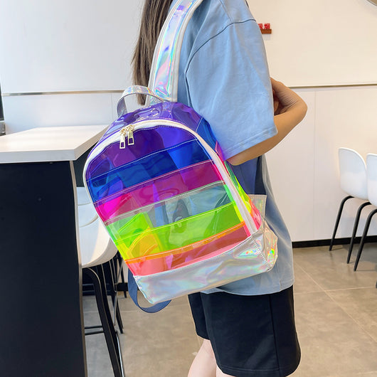 Mochila Escolar Transparente Impermeable de Gran Capacidad - Image 9