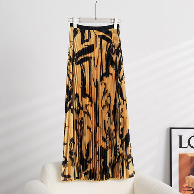 Vestido Camiseta Manga Corta con Cuello Alto Drapeado para Verano - Image 5